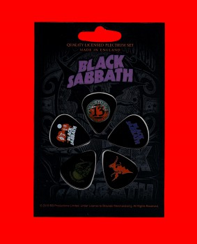 Black Sabbath "Purple Logo" Plectren Set