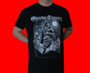 Grave Digger &quot;Skeleton Bagpiper&quot; T-Shirt Größe 3XL