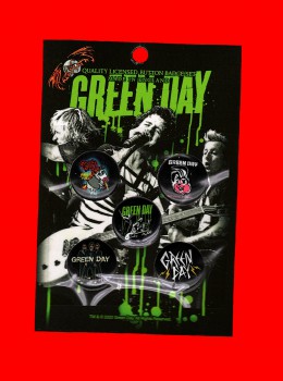 Green Day "Revolution" Button Set