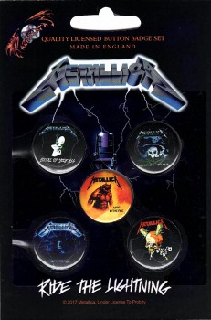 Metallica "Ride The Lightning" Button Pack
