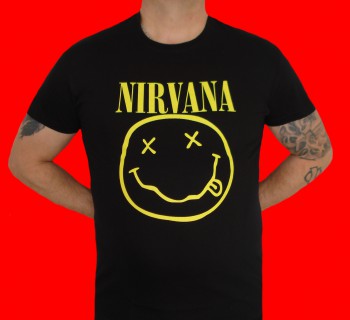 Nirvana &quot;Smiley&quot; T-Shirt Größe XL