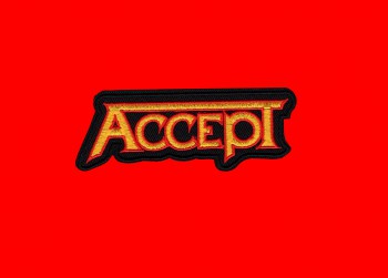Accept "Schriftzug Cut Out Gelb" Patch