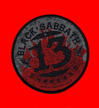 Black Sabbath "13 Flames Circular" Patch