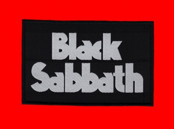Black Sabbath "Logo Weiß" Patch