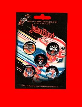 Judas Priest "Turbo" Button Set