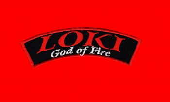 "Loki God Of Fire" Banner Patch