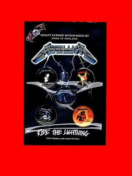 Metallica "Ride The Lightning" Button Set