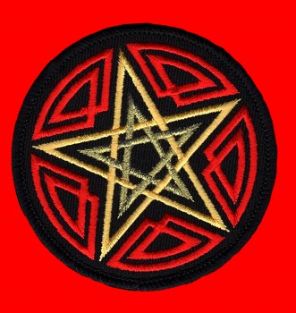 "Pentagram" Gelb/Rot/Schwarz Patch
