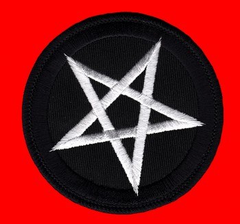 "Pentagram" Schwarz/Weiß Patch