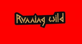 Running Wild "Schriftzug Cut Out" Patch