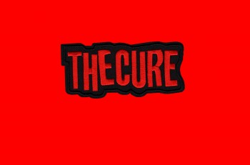 The Cure "Schriftzug Cut Out" Patch