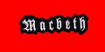 Macbeth "Schriftzug Cut Out" Patch