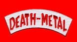 Death Metal "Banner Rot/Weiß" Patch