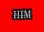 Him "Schriftzug Cut Out" Patch