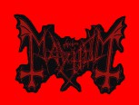 Mayhem "Schriftzug Rot Cut Out"Patch