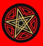 "Pentagram" Gelb/Rot/Schwarz Patch